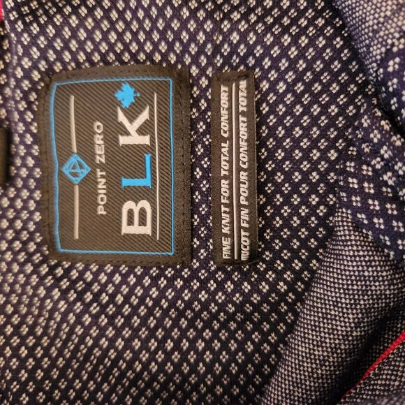 Point Zero BLK, Men's short sleeve, button, Navy & white diamonds, XL, Shirt - Picture 5 of 5
